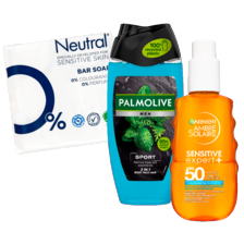 Alle Neutral, Palmolive Men of Garnier Ambre Solaire